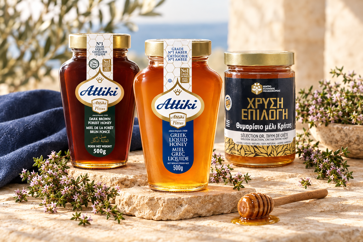 Ilias and Sons Selection of Greek Honey
