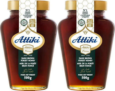 Attiki Dark Forest Honey – Greek Honeydew (Oak & Pine) - 2 Pack
