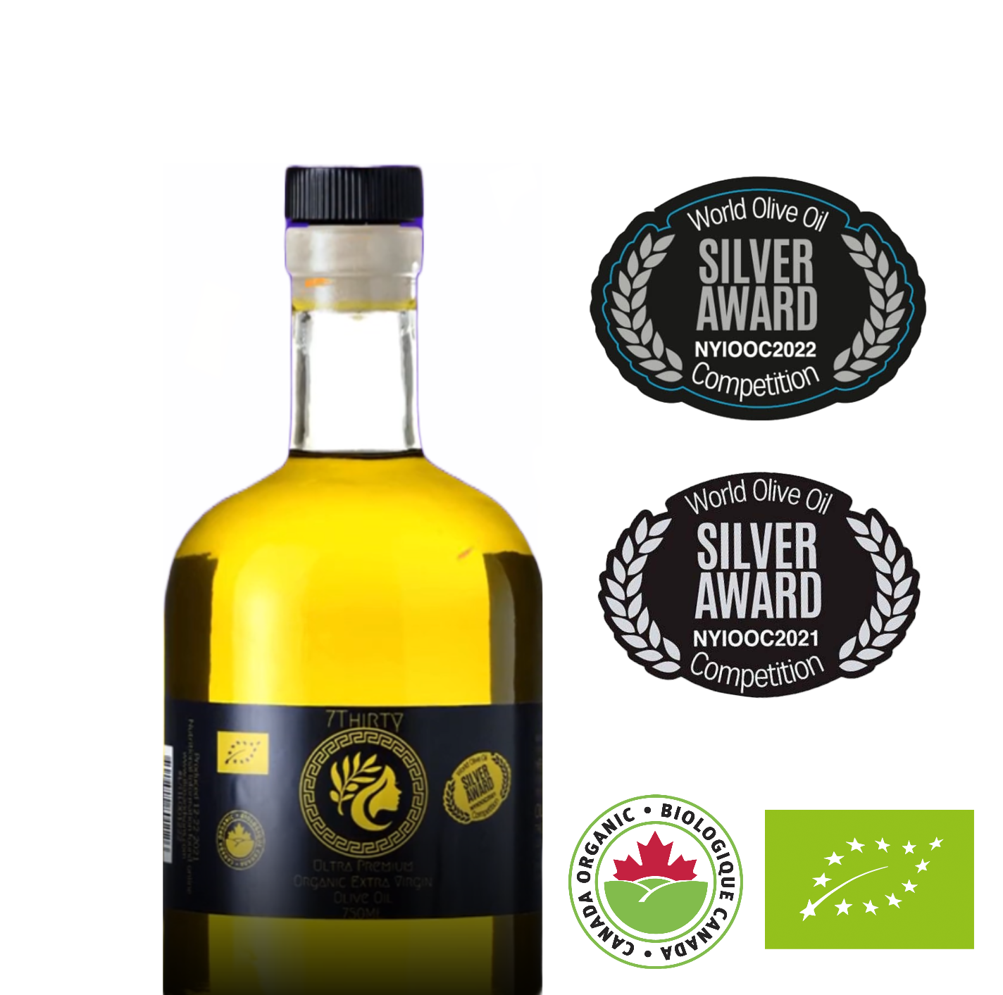 Huile d'olive extra vierge bio 7Thirty High Phenolic Ultra Premium