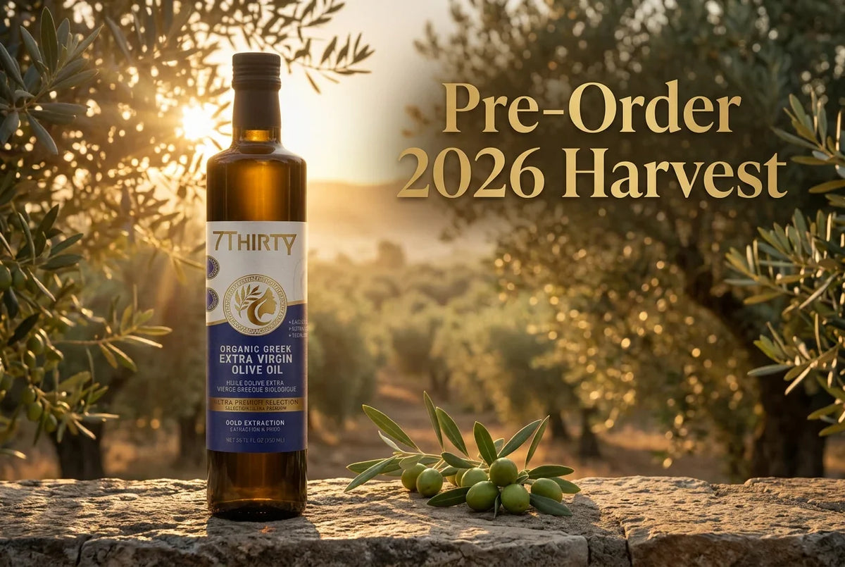 Nouvelle Récolte 2025 - Huile d'Olive Extra Vierge Grecque Biologique Ultra Premium Haute Phénolique 7Thirty