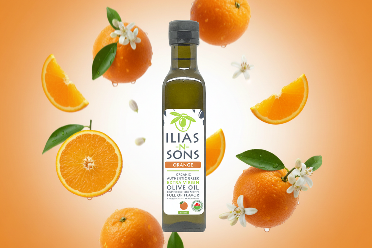 Gourmet Orange Citrus Infused Organic Greek Extra Virgin Olive Oil