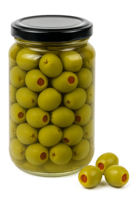 Greek Green Olives Stuffed with Pimento