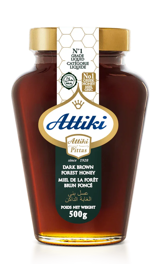 Attiki Dark Brown Forest Honey – Greek Honeydew from Oak & Pine