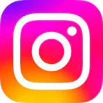 Instagram logo icon with pink, orange and yellow gradient background