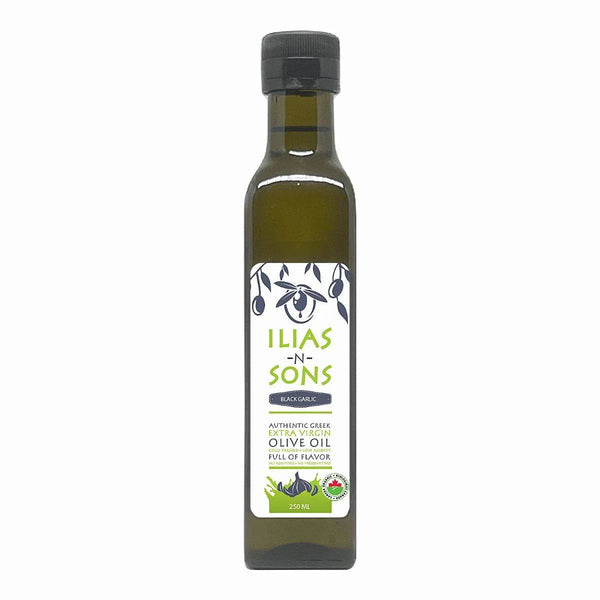 Gourmet Black Garlic Infused Greek Extra Virgin Olive Oil – Low FODMAP