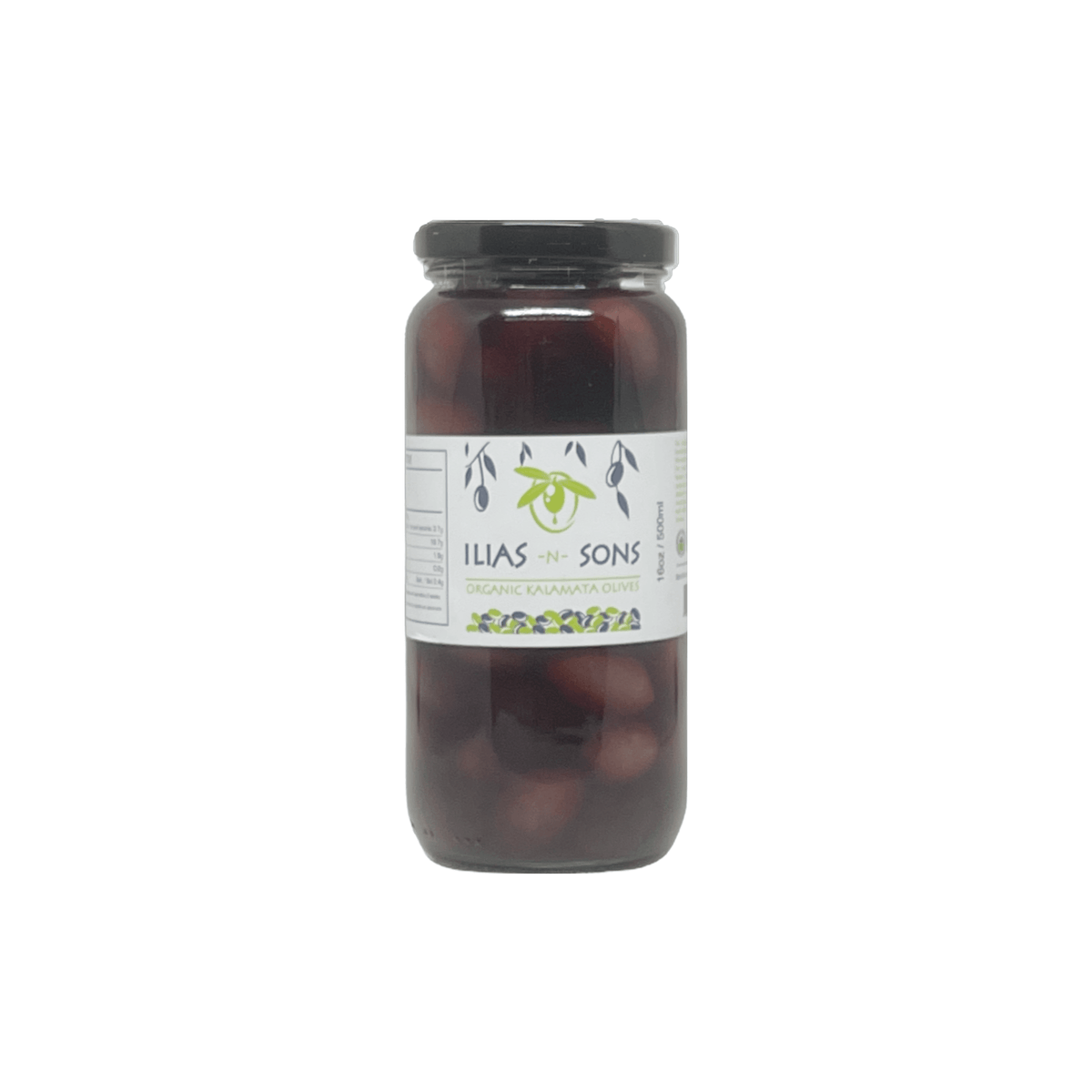 Ilias and Sons Greek Gourmet Kalamata Organic Olives - With Pits