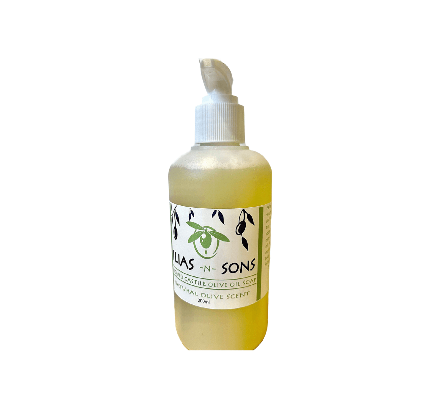 Unscented Liquid Castile Olive Oil Soap