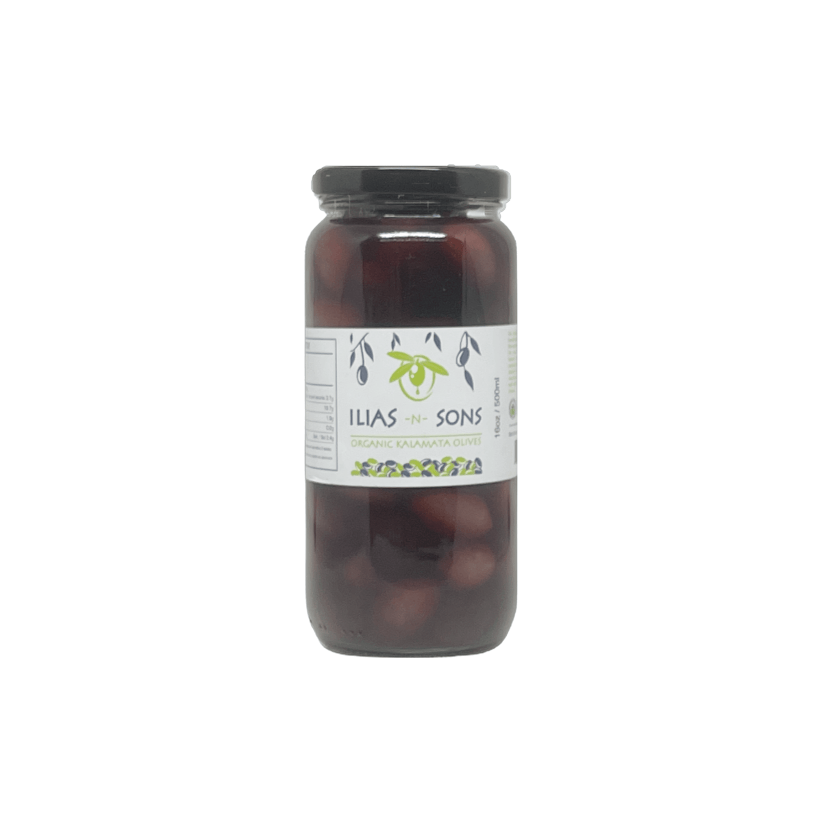 Gourmet Greek Kalamata Organic Olives No Pits in Olive Oil