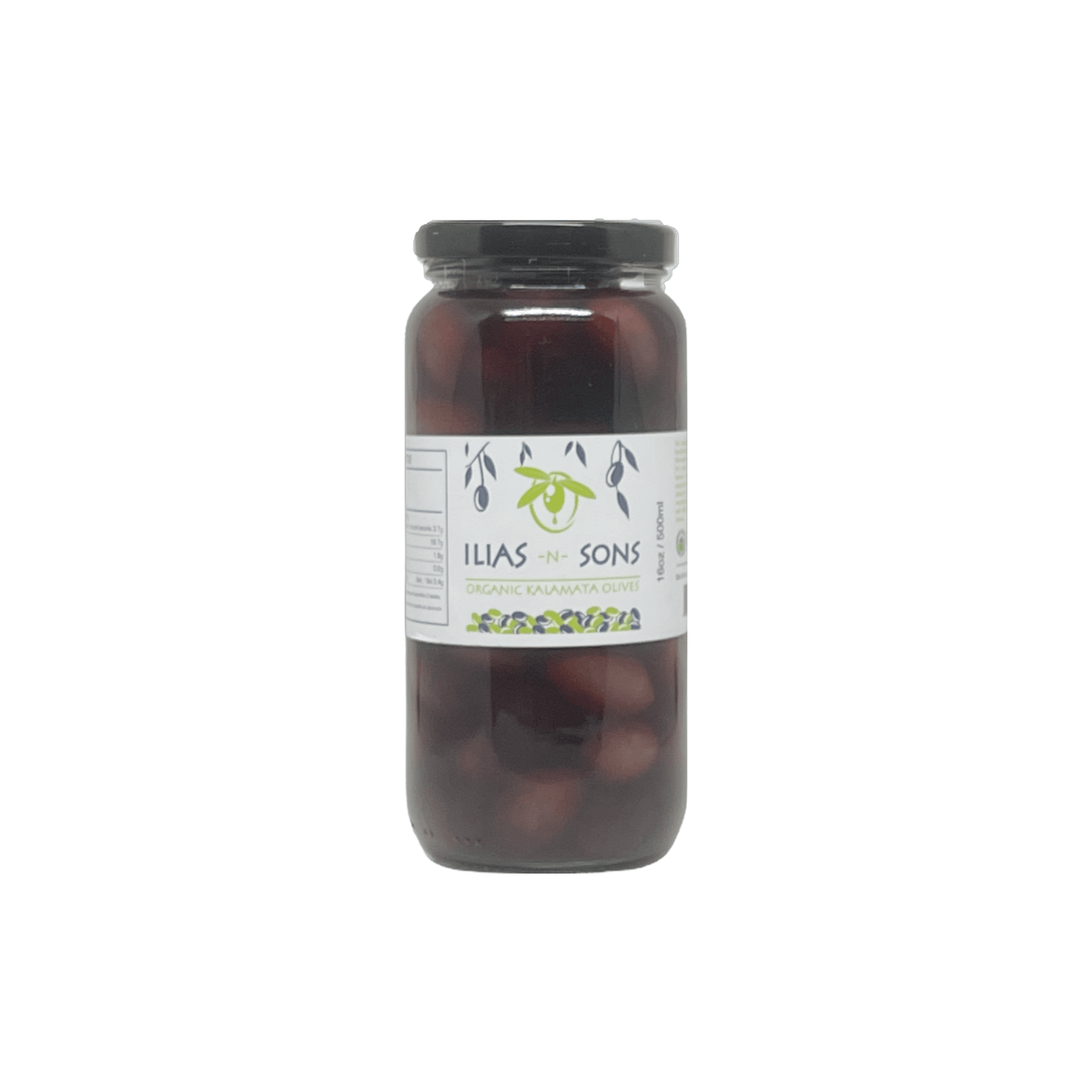 Gourmet Greek Kalamata Organic Olives with Pits in Olive Oil