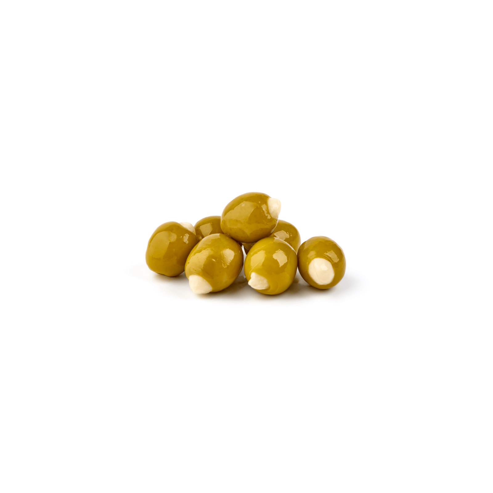 Greek Green Haldiki Olives Stuffed with Garlic