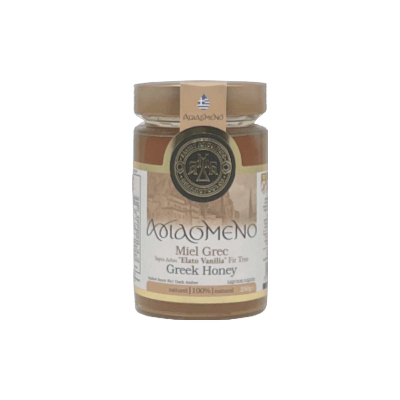 100% Natural Greek Honey - Rich Dark Amber