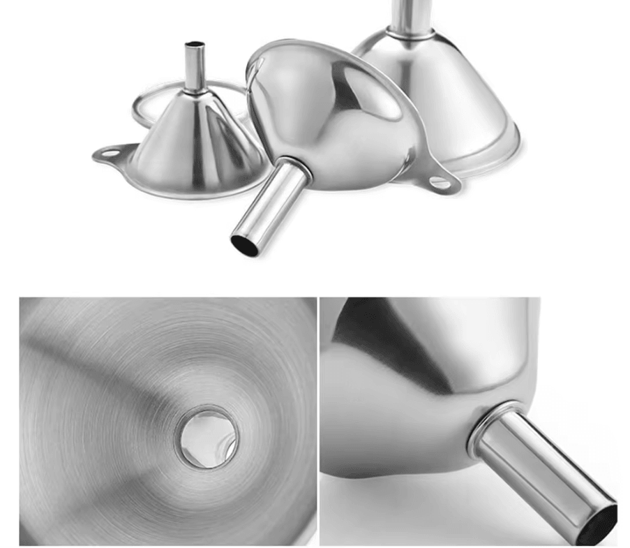 Olive Oil Funnel Set - Stainless Steel