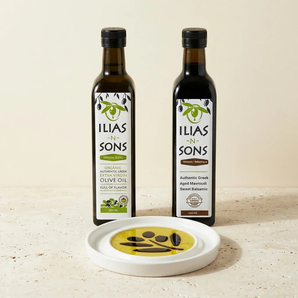 Taste of the Orchard olive oil and balsamic gift set